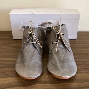 Anniel Italian leather booties 👢 gray size 37 ✌️